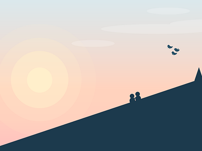 Sunset Illustration