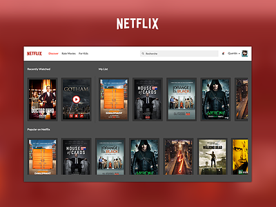 Netflix Redesign design netflix player redesign ui ux