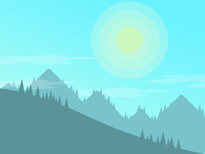 Mountain Landscape Bis illustration