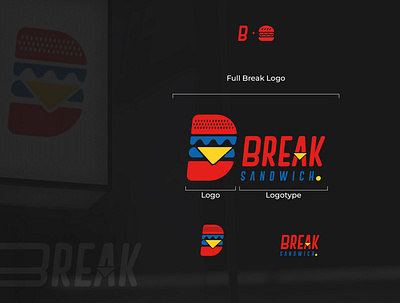 Break Sandwich - Logo & Brand Identity adobe brand brand design branding design fastfood graphic design identity branding identity design illustration logo logobranding logodesign