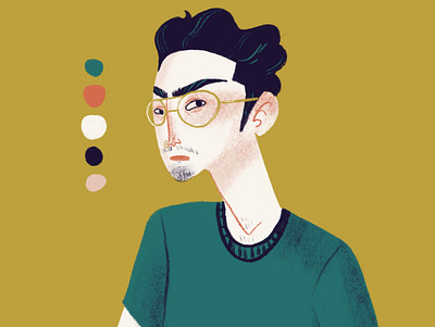 Palette Portrait characterdesign color palette colorful digital digital art digital illustration illustration illustration art portrait art portrait illustration procreate quick sketch sketch