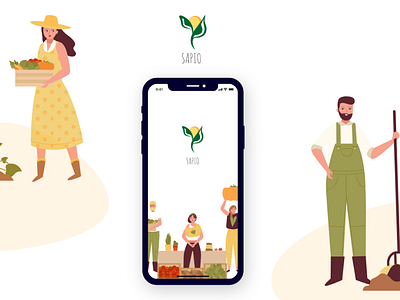 Fresh Produce Concept - Grow and Buy : iOs