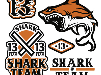 Shark Team design designer icon illustration illustration art logo mascot design mascot logo pack package people logo shark tea ui ux vector web