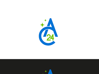 Ales clean 24 logo cleaning cleaning logo lettermark logo logo design monogram logo sparkle logo