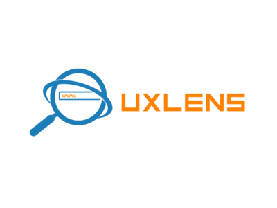 EX Lens logo lense logo magifying glass search engine logo