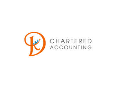 DK Chartered Accounting Logo chartered accounting logo. combination mark letter dk letter dk logo