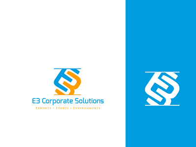 E3 Corporate Solutions corporate solution logo e3 logo monogram logo solution logo