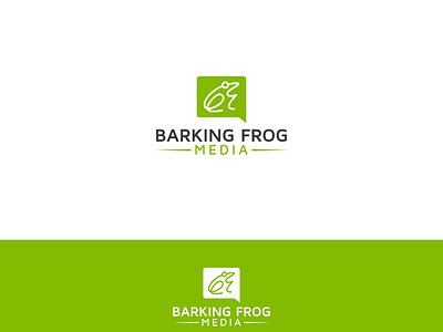 Braking Frog Media Logo frog frog icon line art media logo