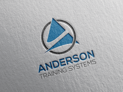 Anderson Training System Logo letter a logo lettermark lettermarkexploration