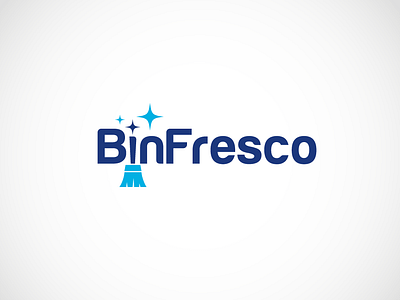 BinFresco Logo cleaning brush cleaning logo sparkle