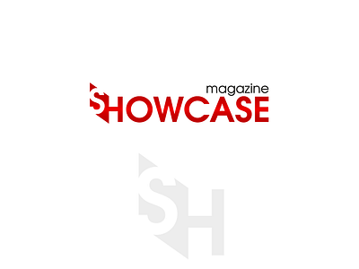 Shocase Magazine logo lofo design magazine newspaper logo wordmark logo