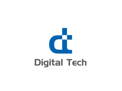 Digital Tech Logo blue logo dt logo letter logo lettermark