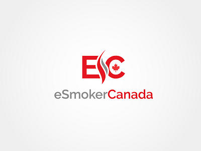 eSmokerCanada Logo canada logo letter esc logo logo design vape logo