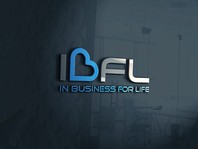 In Bussiness For Life Logo heart logo ibfl logo life logo