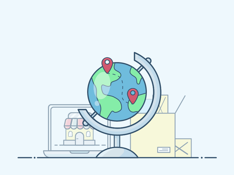 International Shipping by Abduallah Water on Dribbble