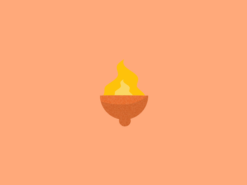 Torch 2d animation design dungeon fire flat game gif grain illustration king of thieves loop motion skin texture