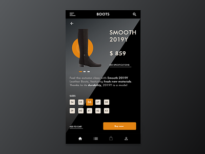 Product Page for android clothing app android app design design fashion shop ui ui design
