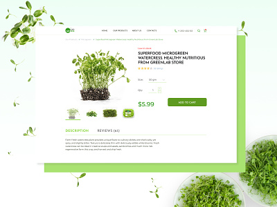 E-Commerce Shop Product Page challenge dailyui design item microgreens online store product page ui