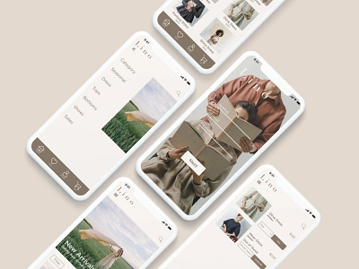 Lino App app design flat minimal shopping app typography ui ui design uiux ux web web design