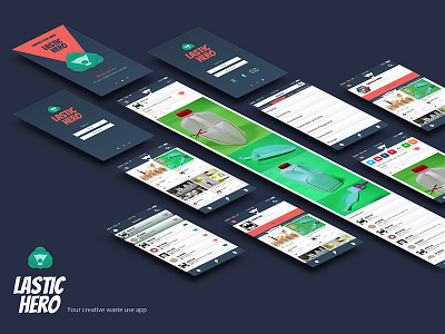 Lastic Hero App branding design illustration ui user interface design