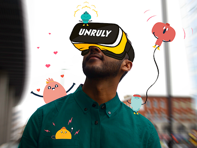 Unruly VR World design graphic illustration illustration art illustration art director design overdrawing photography set virtual reality vr vr world