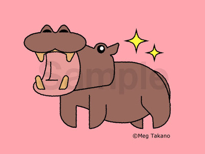 Hippopotamus character character art hippopotamus illustrator