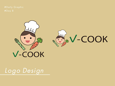 Logo for recipe site for vegan branding design character design daily challange daily graphic logo design recipe site typogaphy
