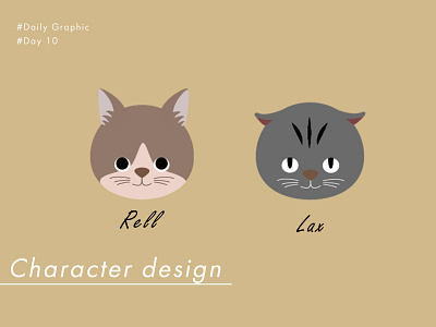 Charactor design branding cat character design daily graphic illustration