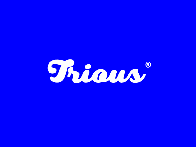 trious logo blue branding challenge design icon illustrator logo minimal tybe vector white