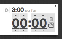 Clock in! grayscale time time tracking widget