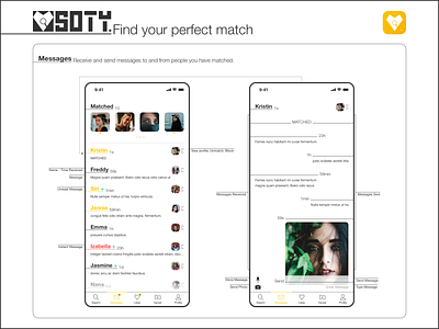 Soty Dating App - Messages Screen