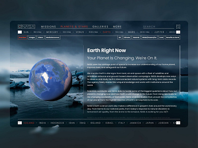 NASA Website Redesign branding concept design interface logo nasa space ui ux web web design webdesign website website design