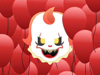 Pennywise - The Dancing Clown - Dribbble Weekly Warm-Up