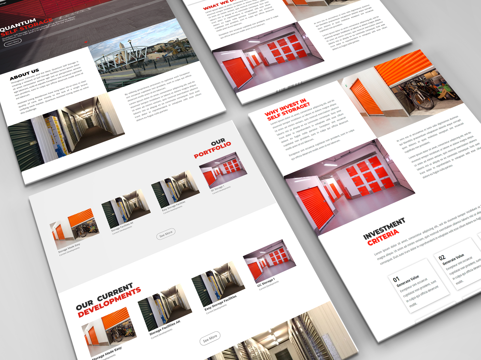 site Design Self Storage Investment Management Firm by Armando