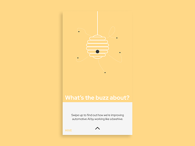 Hive: What's the buzz about? - Instagram Story Ad mockup advertising branding clean design design a day figma flat icon illustration instagram stories minimal minimalist minimalistic mockup