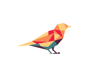 Bird Logo bird colourful graphic design illustration illustrator logo triangles