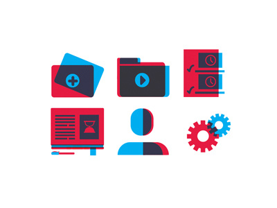 Youtube Icons blue icons illustrator red vector youtube