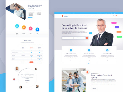 Lector- Business Consulting HTML Template accountants advisors business consultants consulting consulting business consulting firms finance finance business financial insurance insurance brokers lawyers loan startup companies