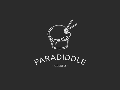 Gelato Logo branding food gelato ice cream logo minimal