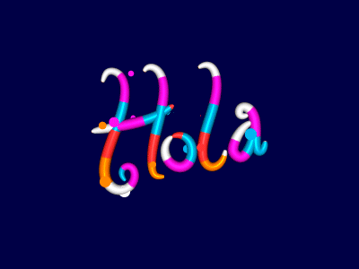 Hola animation design expression gif animated gif art typography