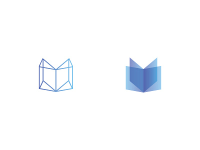 Logo design for a company. blue book icon logo symbol