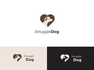 Logo design for a company. brown dog icon logo symbol