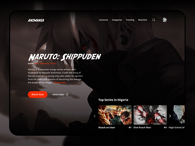 ANIMANIA WEB DESIGN dark ui design figma ui uiuxdesign ux uxdesign