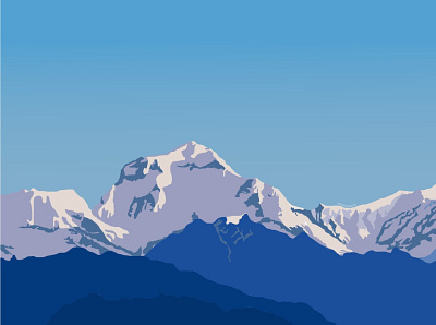 Mountain Blues design graphic design illustration mountain vector