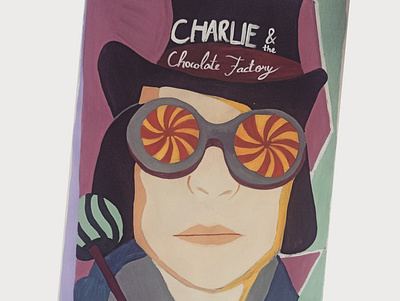 Book Cover- Charlie and the Chocolate Factory art artwork creative painting sketch