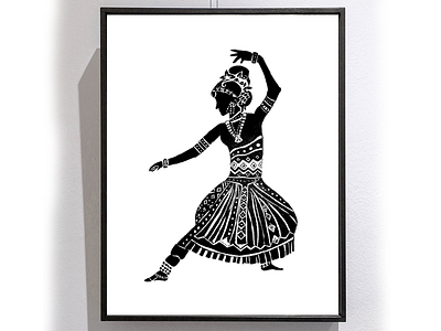 Pen Sketch - Bharatanatyam 2d art artwork bharatnatyam branding character classical creative dance design illustration portrait