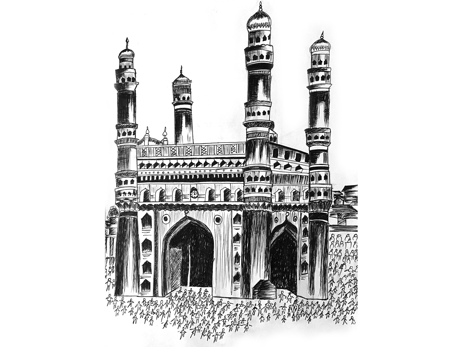 Hyderabad Charminar Cliparts, Stock Vector and Royalty Free Hyderabad  Charminar Illustrations