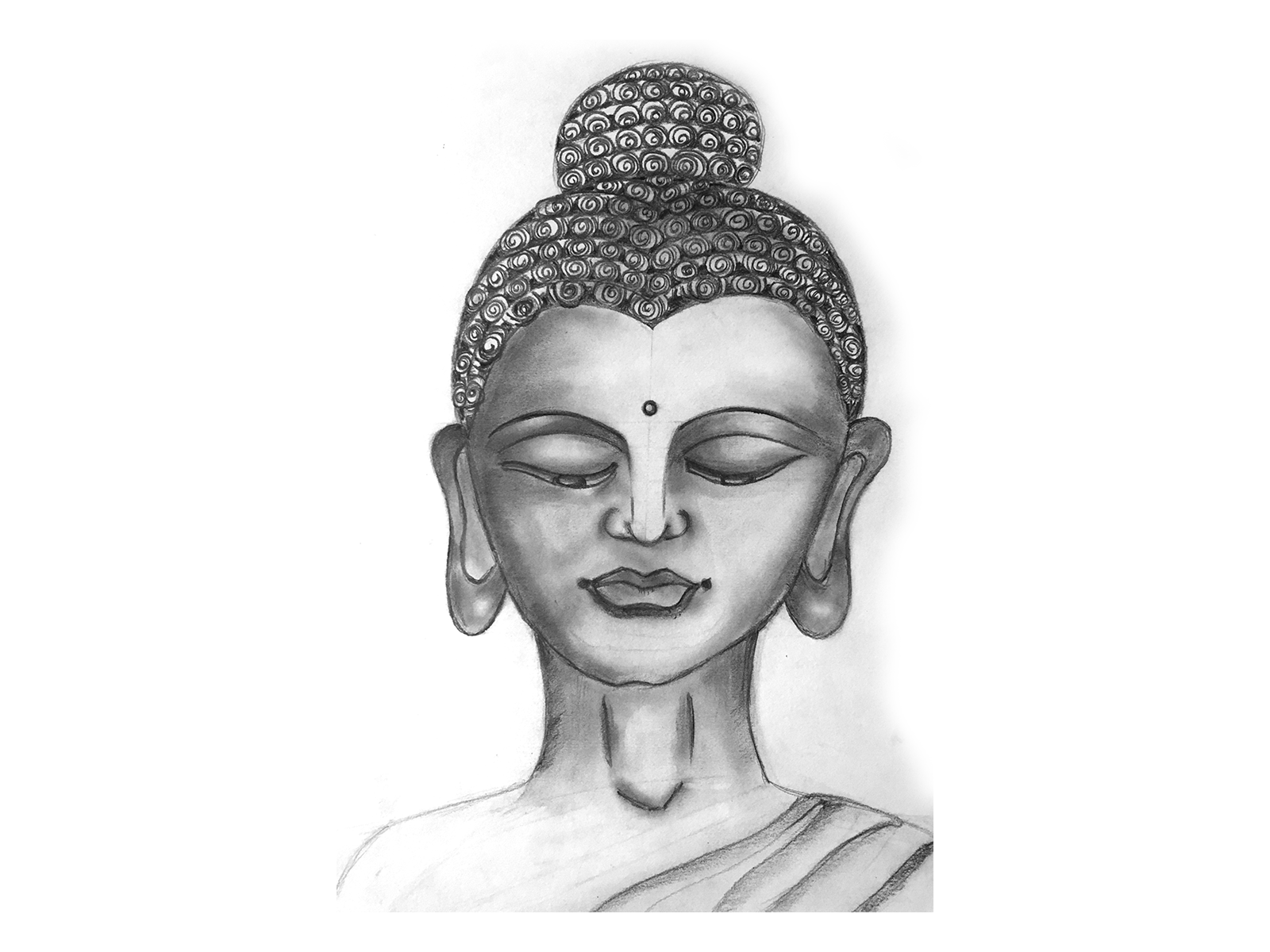 Будда рисунок