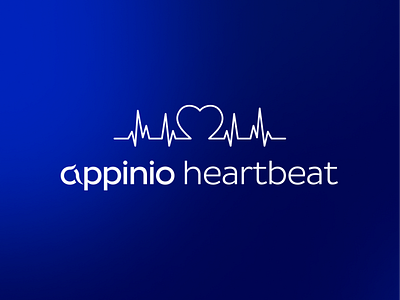 Appinio Heartbeat blue branding data data visualisation design figma heart illustration