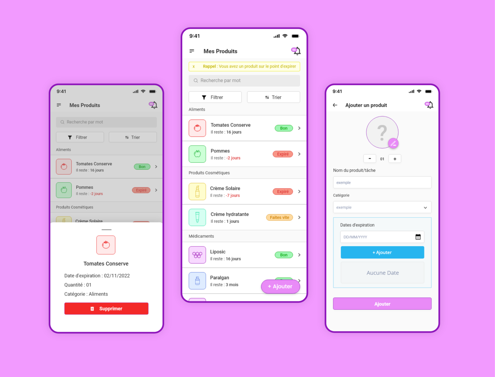 Expiry Tracker APP by LILYA BEDDEK on Dribbble